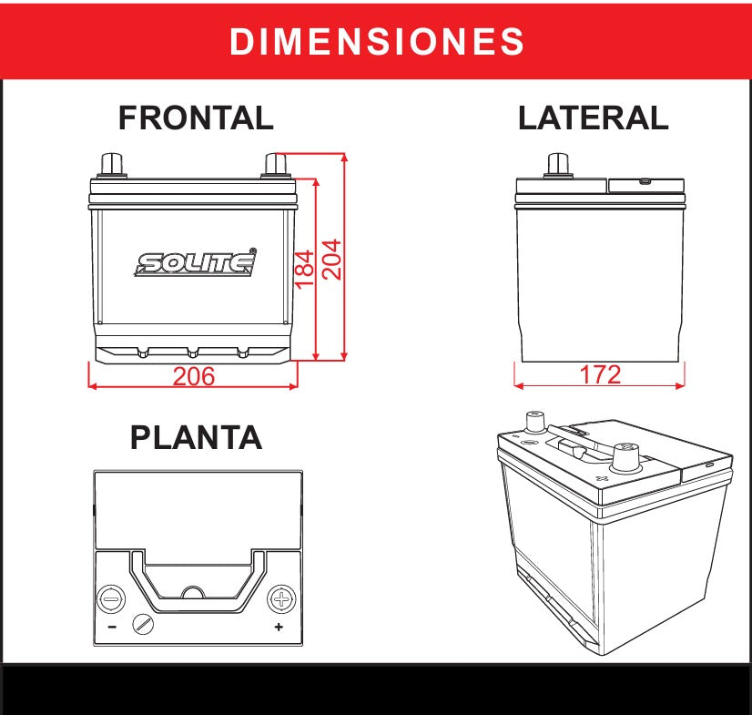 BATERIA SOLITE CMF50AL