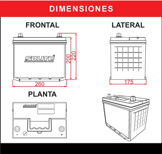 BATERIA SOLITE 85D26L
