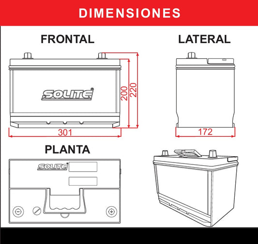 BATERIA SOLITE 105D31L