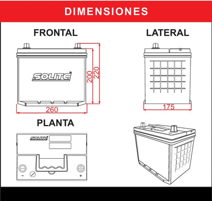 BATERIA SOLITE 85D26L