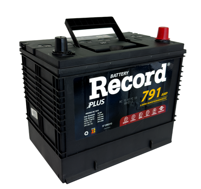 BATERIA RECORD RC 70 PI PLUS